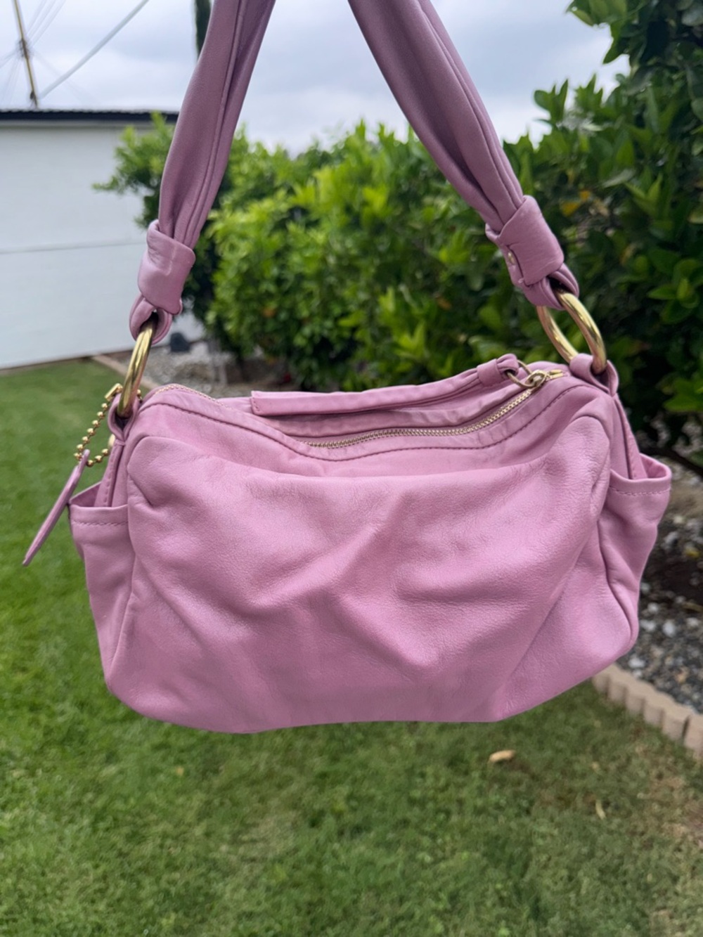 Coach Parker VTG Barbie Pink Shoulder Y2K Leather Shoulder HandBag Purse #13442 - Picture 11 of 17